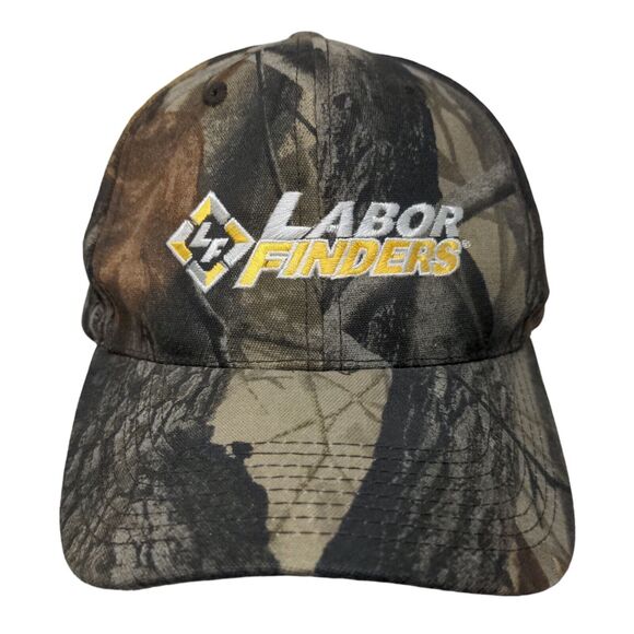 Labor Finders Slideback Hat Camo OSFM Embroidered Realtree Hardwoods - Picture 1 of 8
